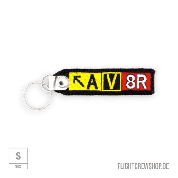 Stoff-Schlüsselanhänger AV8R (klein)
