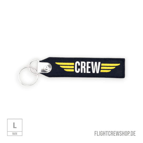 Stoff-Schlüsselanhänger Crew Wings (groß)