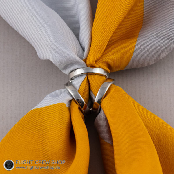 Eleganter Tuchring "Triangel" in silber – Bild 2