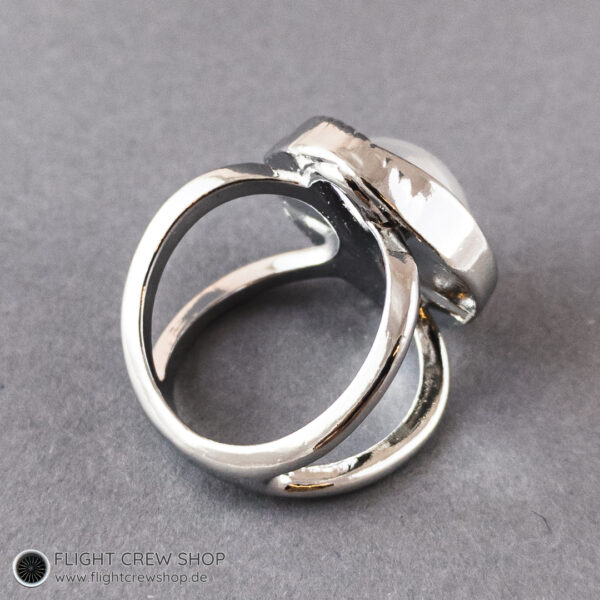 Eleganter Tuchring "Perle" silber – Bild 4