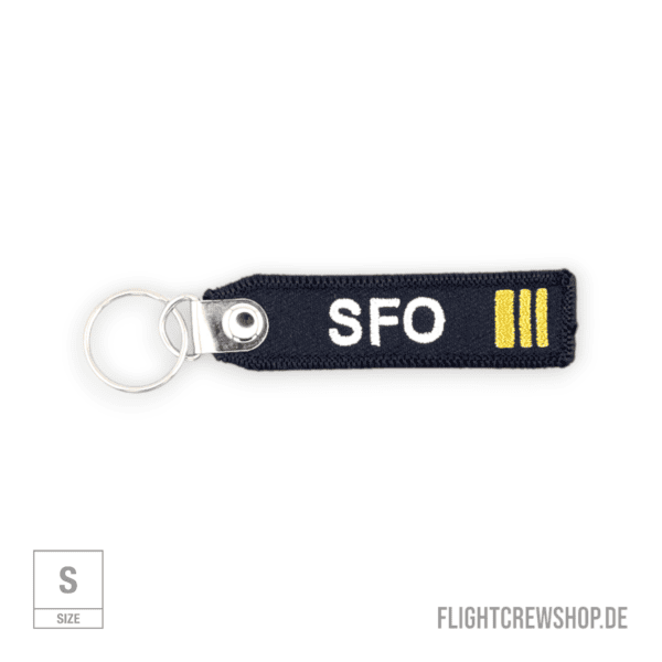 Stoff-Schlüsselanhänger SFO (klein)